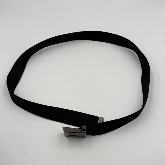 Nike Black Web Adjustable Belt Canvas Strap with Metal Buckle Fits Up To 47" - Picture 6 of 6